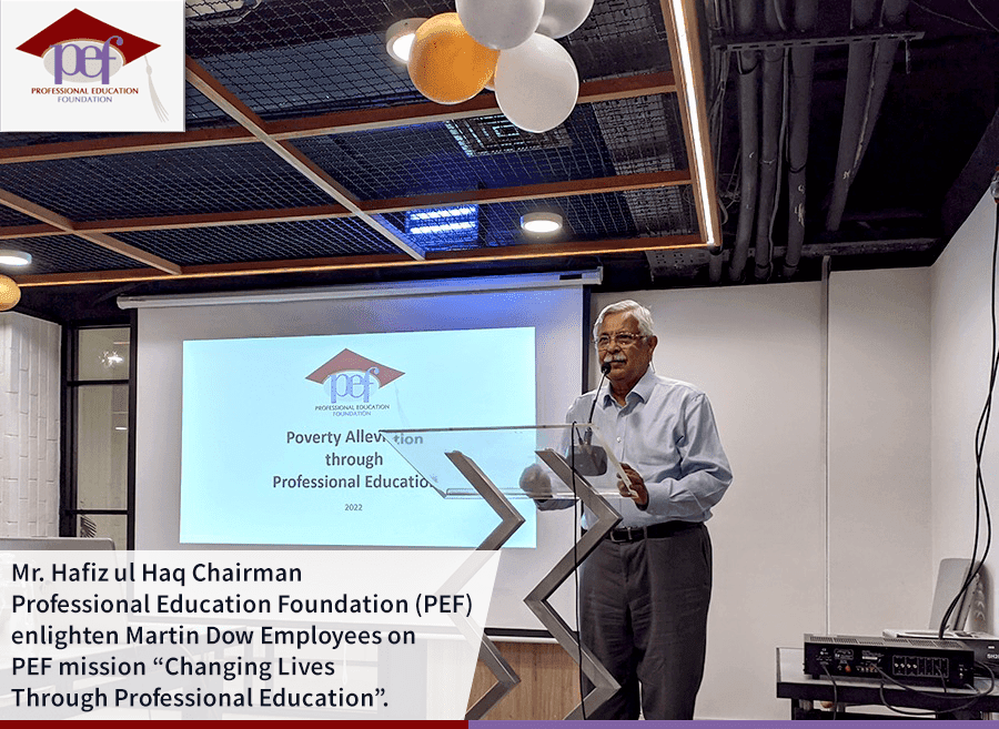 Martin Dow invited Chairman PEF share further information on their mission