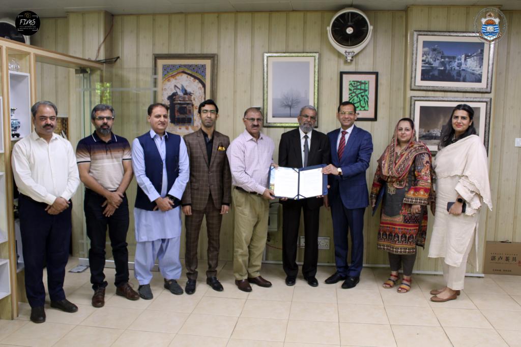 An MoU was signed here between PEF and University of the Punjab Lahore